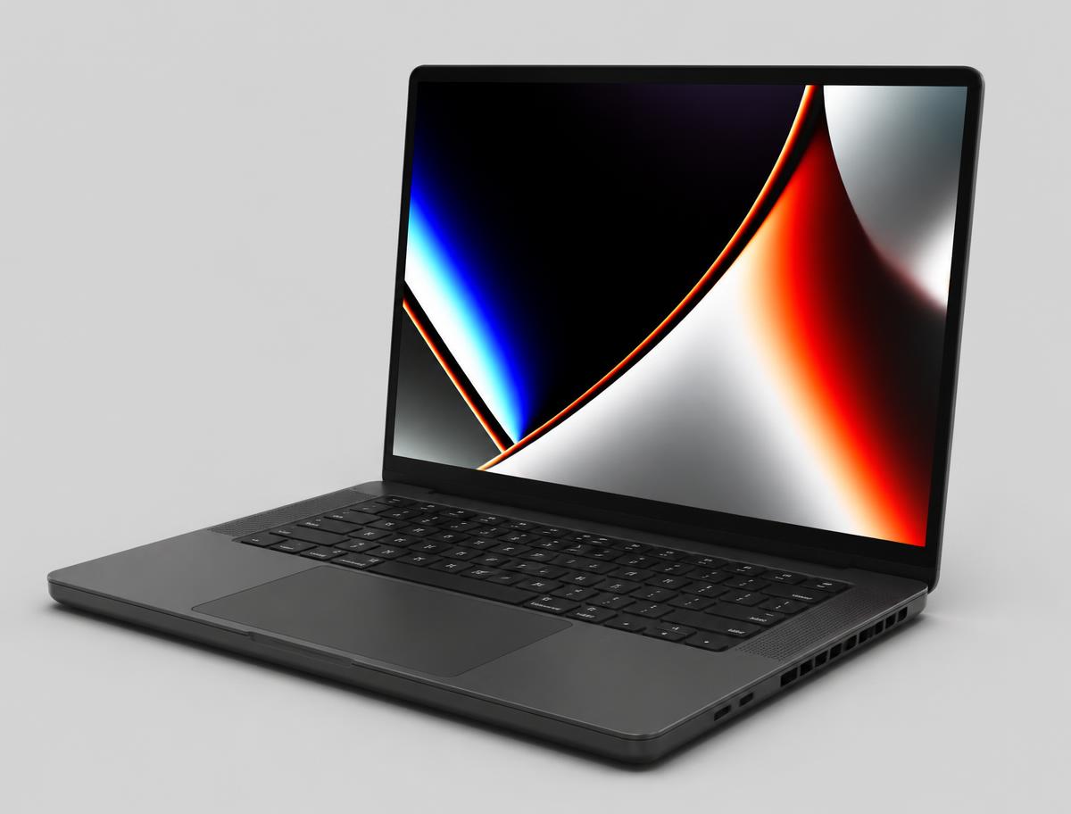 Apple MacBook Pro 14 M4 business laptops photographed on a light studio background