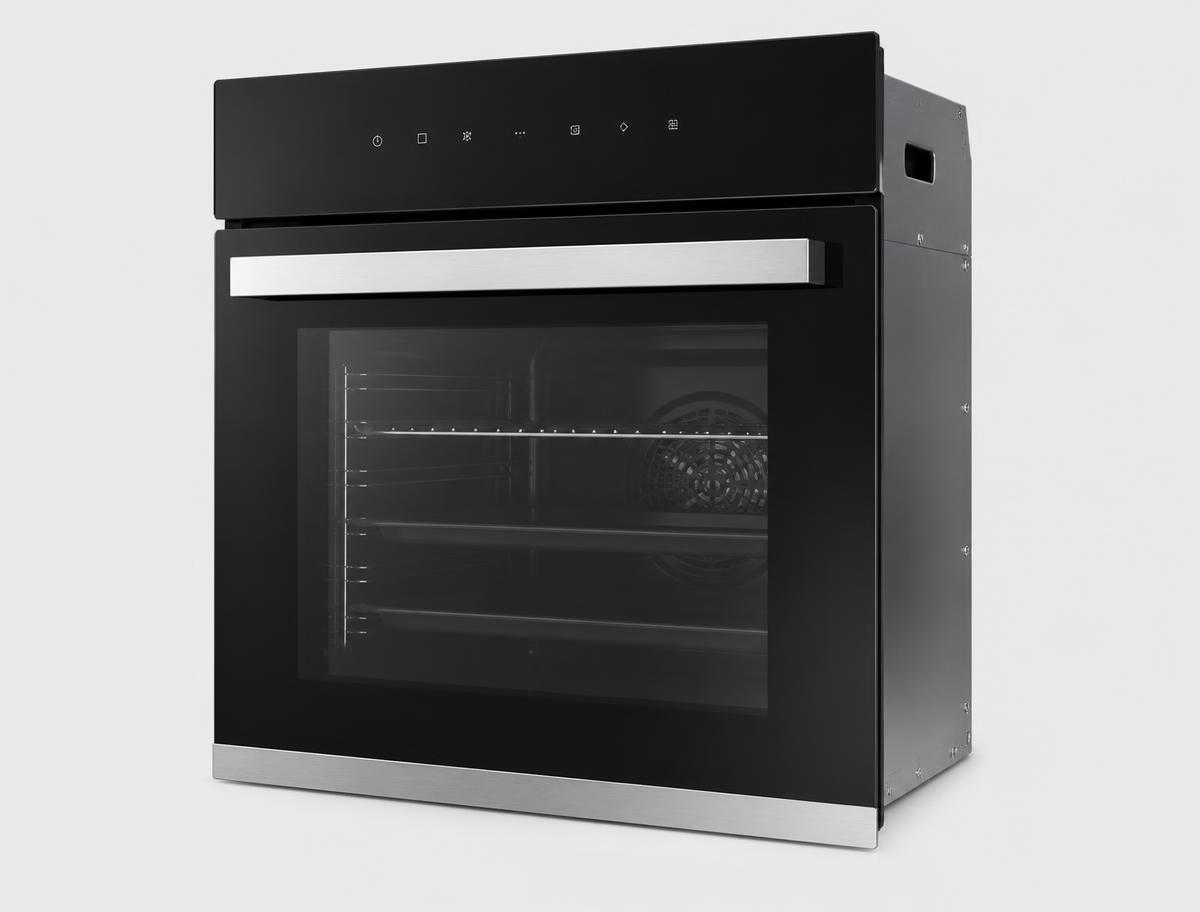 Bosch HBG7784B1A ovens photographed on a light studio background