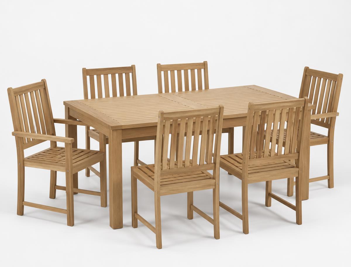 Gloster Kirra 6 dining settings photographed on a light studio background
