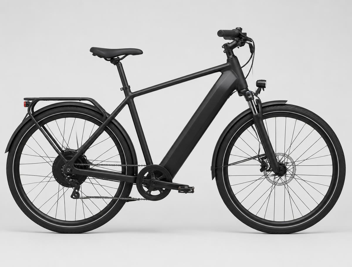 Reid Urban Volt 2 commuter e-bikes photographed on a light studio background
