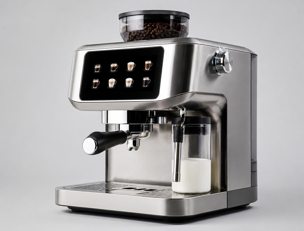 Sage Barista Touch SES880 manual espresso photographed on a light studio background