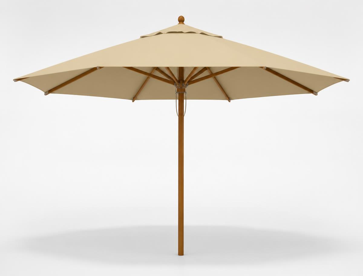 Segals Marigold 3m shade and umbrellas photographed on a light studio background
