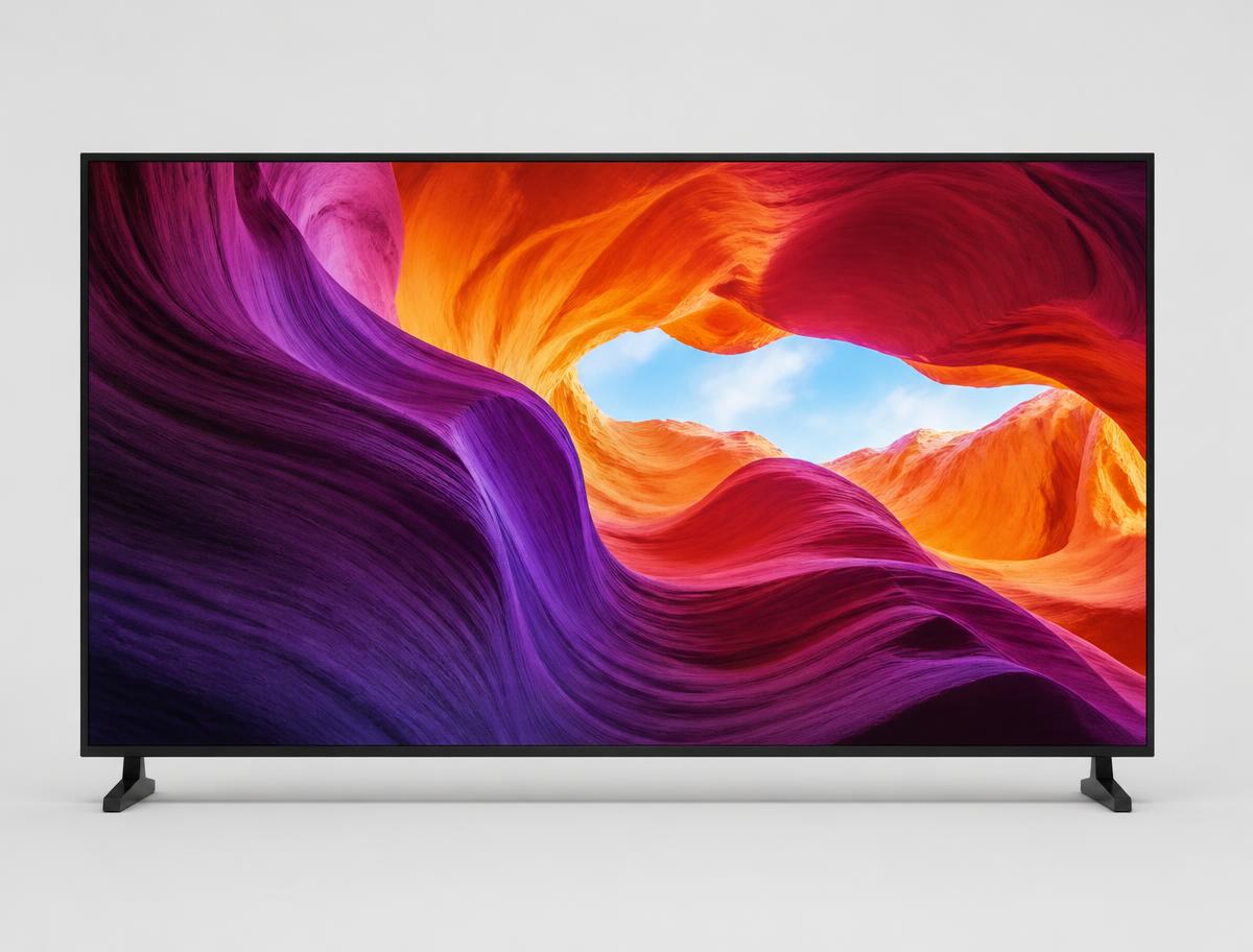 TCL C665 qled tvs photographed on a light studio background